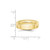 10k Yellow Gold 5mm Milgrain Half Round Wedding Band Size 8 1M050-8
