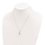 Sterling Silver Rhodium-plated Polished CZ Fancy 16in Plus 2in ext Necklace QG6119-16