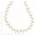 Sterling Silver FW Cultured Button Pearl 16in Necklace QH1857-16