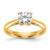14ky 1/2 ct Round Certified VS DEF Lab Grown Diamond Solitaire Enga RM1930E-050C-YLD