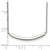 Sterling Silver Rhodium-plated w/2in ext. Bar Necklace QG3682-16