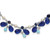 Sterling Silver Blue Crystal/Lapis/Amazonite/FW Cultured Pearl Neck QH2342-16