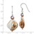 Sterling Silver Polished Brown Mother of Pearl and Freshwater Cultured Pearl Dangle Earrings QE6148