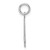 Sterling Silver/Rhodium-plated Polished Number 44 Charm QSS44