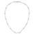 Sterling Silver Rh-plated 6-7mm White FW Cultured Pearl Necklace QH4734-18