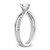14K White Gold Lab Grown Diamond VS/SI FGH Round Complete Eng Ring RM2433E-050-7CWLG