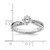 14K White Gold Lab Grown Diamond VS/SI FGH Round Complete Eng Ring RM2433E-050-7CWLG