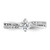 14K White Gold Lab Grown Diamond VS/SI FGH Round Complete Eng Ring RM2433E-050-7CWLG