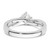 14K White Gold Lab Grown Diamond VS/SI FGH Round Complete Eng Ring RM2433E-050-7CWLG