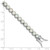 Sterling Silver Rhodium-plated Beaded White Created Opal Inlay Bracelet QG5925-7