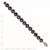 Sterling Silver Rhod-plated 8-9mm Black FWC Pearl Bracelet QH5156-7.25