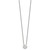 Sterling Silver Bezel 8mm CZ Necklace QG5413-16