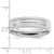 Sterling Silver Rhodium-plated 6mm Polished Fancy Band Size 13 QWB116RH-13