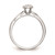 10K White Gold Halo Cluster 1/6 carat Diamond Trio Complete Engagement Ring RM3165E-016-0WAA