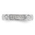 10K White Gold 1/10 carat Diamond Trio Ladies Complete Wedding Band RM3162B-L-100-0WAA
