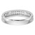 10K White Gold 1/10 carat Diamond Trio Ladies Complete Wedding Band RM3162B-L-100-0WAA
