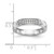 10K White Gold 1/10 carat Diamond Trio Ladies Complete Wedding Band RM3162B-L-100-0WAA