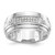 10K White Gold 1/8 carat Diamond Trio Men's Complete Wedding Band RM3162B-G-013-0WAA