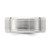 Sterling Silver Rhodium-plated 8mm Brushed Fancy Band Size 9.5 QWB120BRH-9.5