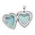 Sterling Silver Rhodium-plated 16mm Cat Heart Locket Necklace QLS257-18