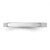 Sterling Silver Rhodium-plated 2mm Flat Size 8.5 Band QWFB020RH-8.5