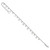 Sterling Silver Dangling Circle 9in Plus 1 in ext Anklet QG1364-10