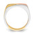 14k Tri-Color Contemporary Flat Top Band R883