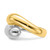 14k Two-tone Polished Bypass Ring R875