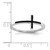 Sterling Silver Antiqued Sideways Cross Ring QR5882-7