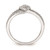 10k White Gold Halo Cluster 1/10 carat Diamond Complete Engagement Ring RM6396E-010-0WAA
