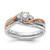 14K Two-Tone Lab Grown VS/SI FGH Dia Complete Engagement Ring RM6423E-025-CWRLG