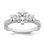 Brilliant Embers Sterling Silver Rhodium-plated 45 Stone Micro Pav CZ Ring QMP766-7