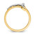 14k Two-tone Polished Crucifix Ring R581