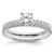 14K White Gold Lab Grown Diamond VS/SI FGH Complete Eng Ring RM6634E-075-9CWLG