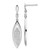 Brilliant Embers Sterling Silver Rhodium-plated 78 Stone Micro Pav CZ Dangle Post Earring QMP859