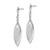 Brilliant Embers Sterling Silver Rhodium-plated 78 Stone Micro Pav CZ Dangle Post Earring QMP859