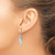 Brilliant Embers Sterling Silver Rhodium-plated 78 Stone Micro Pav CZ Dangle Post Earring QMP859