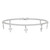 Sterling Silver 9 in Cross Anklet QG2767-9