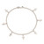 Sterling Silver 9 in Cross Anklet QG2767-9