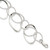 Sterling Silver Polished and Textured Circle 7.5in Bracelet QG3744-7.5