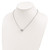 Sterling Silver Rhodium-plated Polished Love Knot D/C Chain Necklace QG4340-18