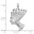 10k White Gold Nefertiti Pendant 10C371W