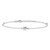 Sterling Silver Turtle 9 inch Plus 1 inch Ext. Anklet QG4206-9