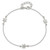 Sterling Silver Turtle 9 inch Plus 1 inch Ext. Anklet QG4206-9