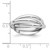 14k White Gold Polished Rolling Ring Size 7.5 RR2-7.5