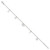 Sterling Silver Love Themed Dangles 9in Plus 1in Ext. Anklet QG4729-9