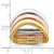 14k Tri-Color Triple Wave Bands R882