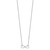 Sterling Silver Rhodium-plated CZ Infinity Knot Necklace QG4395-18