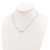 Sterling Silver Rhodium-plated CZ Infinity Knot Necklace QG4395-18