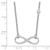 Sterling Silver Rhodium-plated CZ Infinity Knot Necklace QG4395-18
